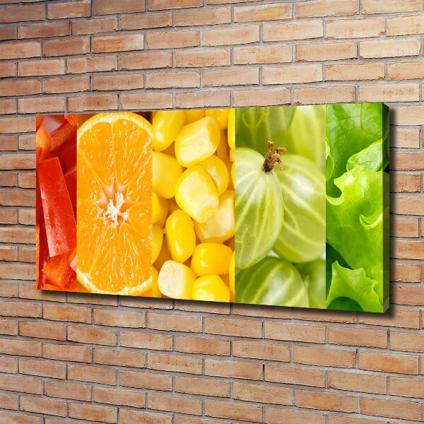 Quadro su tela Frutta e verdura