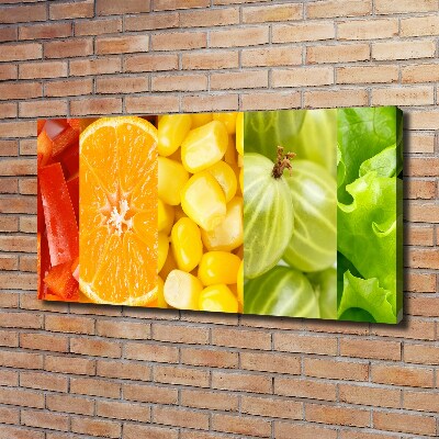 Quadro su tela Frutta e verdura