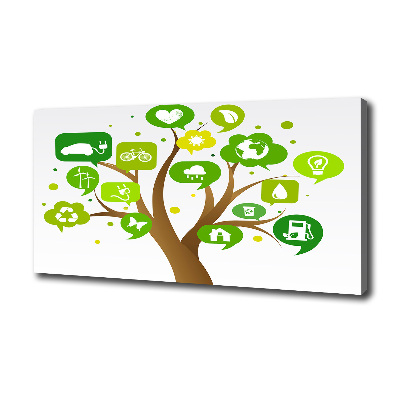 Quadro su tela Albero ecologico