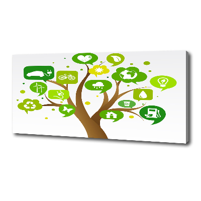 Quadro su tela Albero ecologico