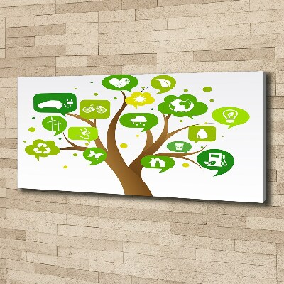 Quadro su tela Albero ecologico