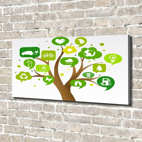 Quadro su tela Albero ecologico