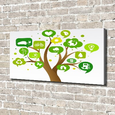 Quadro su tela Albero ecologico