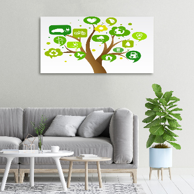 Quadro su tela Albero ecologico