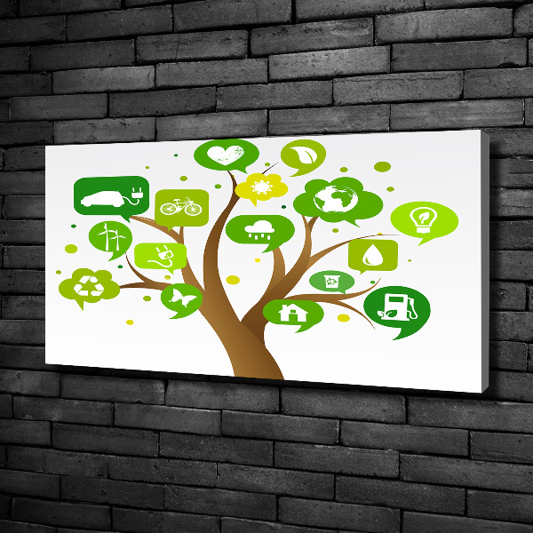 Quadro su tela Albero ecologico