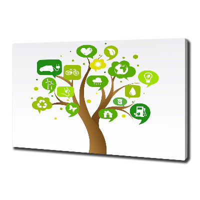 Quadro su tela Albero ecologico
