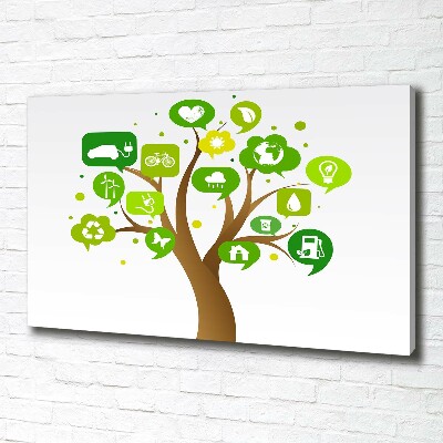 Quadro su tela Albero ecologico