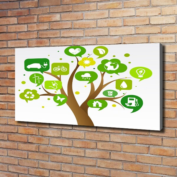 Quadro su tela Albero ecologico