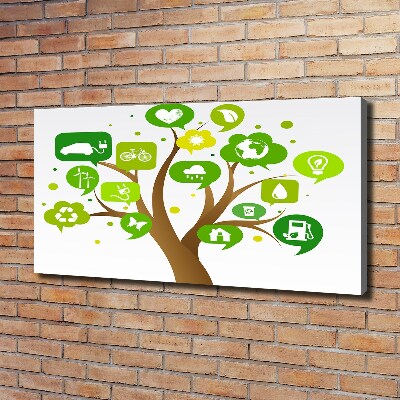Quadro su tela Albero ecologico