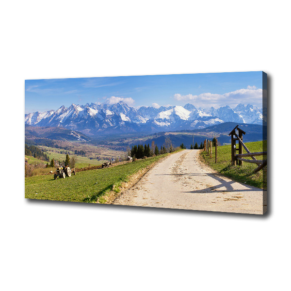 Quadro stampa su tela Panorama dei Monti Tatra