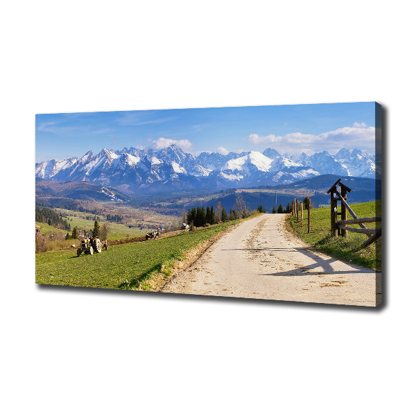Quadro stampa su tela Panorama dei Monti Tatra