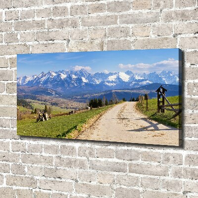 Quadro stampa su tela Panorama dei Monti Tatra