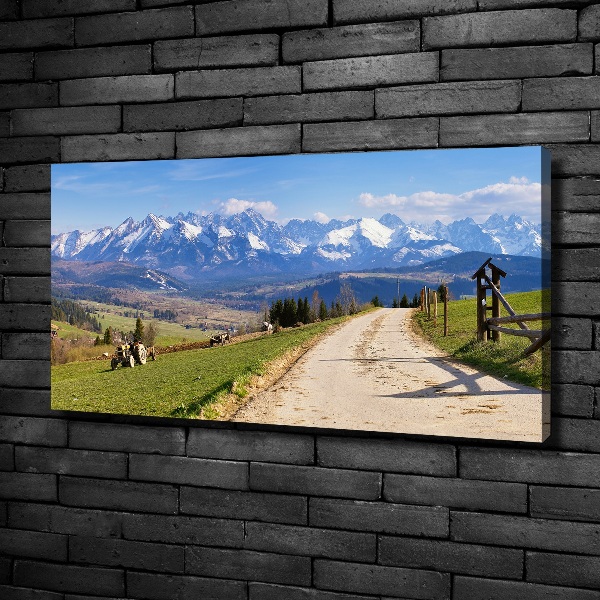 Quadro stampa su tela Panorama dei Monti Tatra