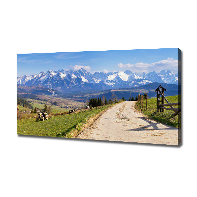 Quadro stampa su tela Panorama dei Monti Tatra