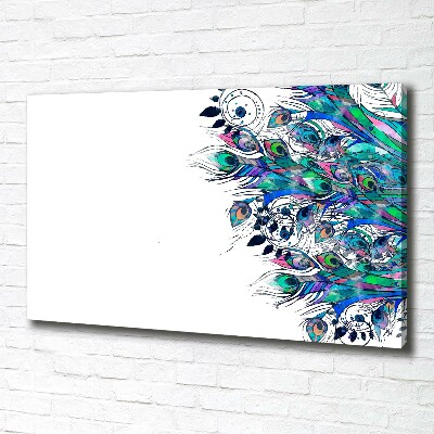 Foto quadro su tela Piume di pavone