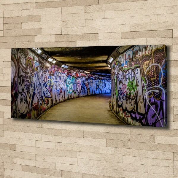 Quadro su tela Graffiti nella metropolitana