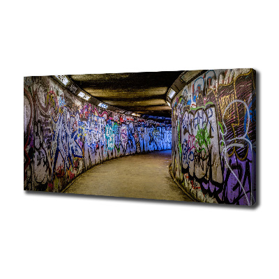 Quadro su tela Graffiti nella metropolitana