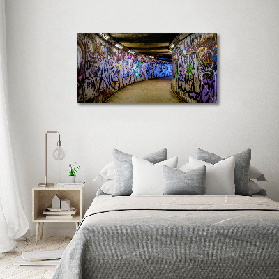 Quadro su tela Graffiti nella metropolitana