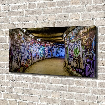 Quadro su tela Graffiti nella metropolitana