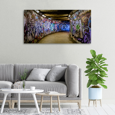 Quadro su tela Graffiti nella metropolitana