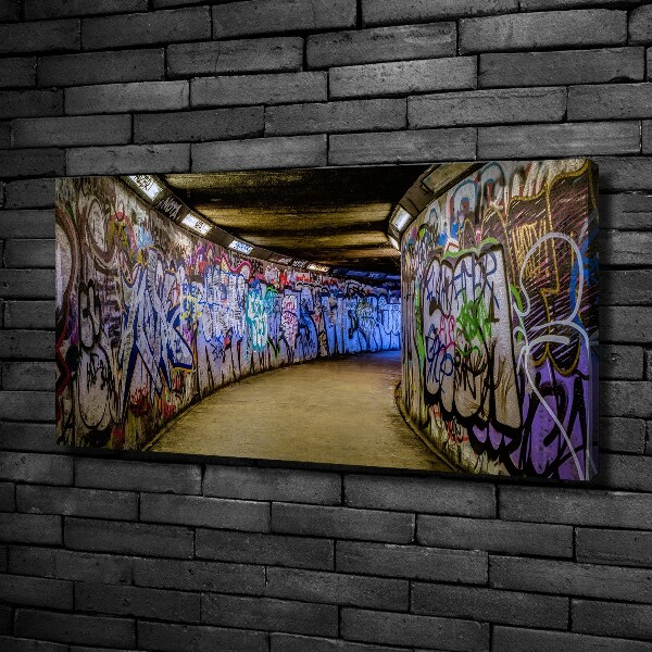 Quadro su tela Graffiti nella metropolitana