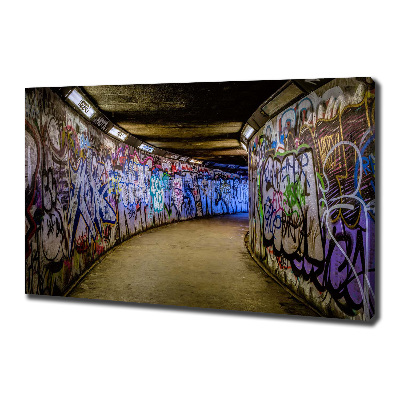 Quadro su tela Graffiti nella metropolitana