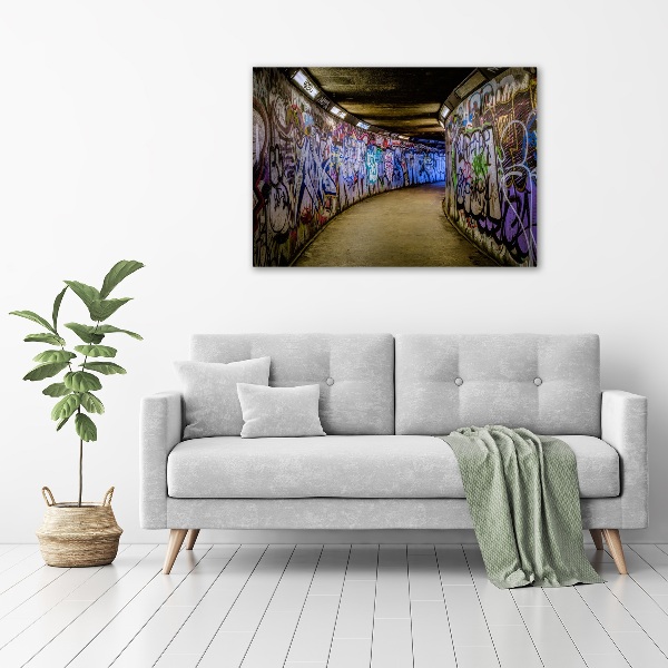 Quadro su tela Graffiti nella metropolitana