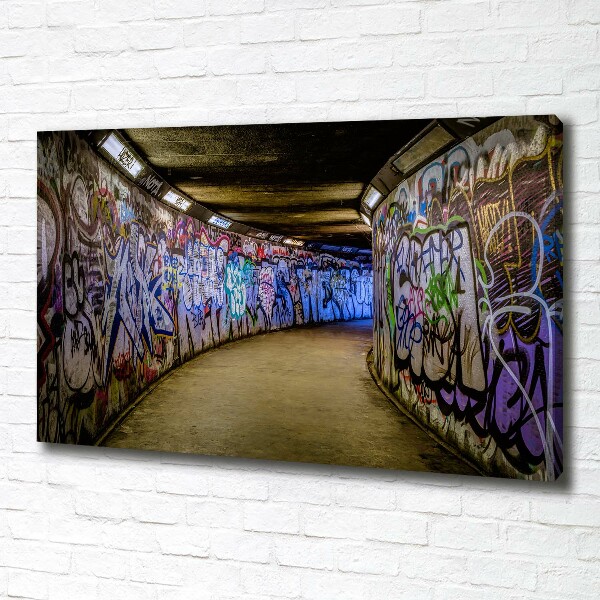 Quadro su tela Graffiti nella metropolitana