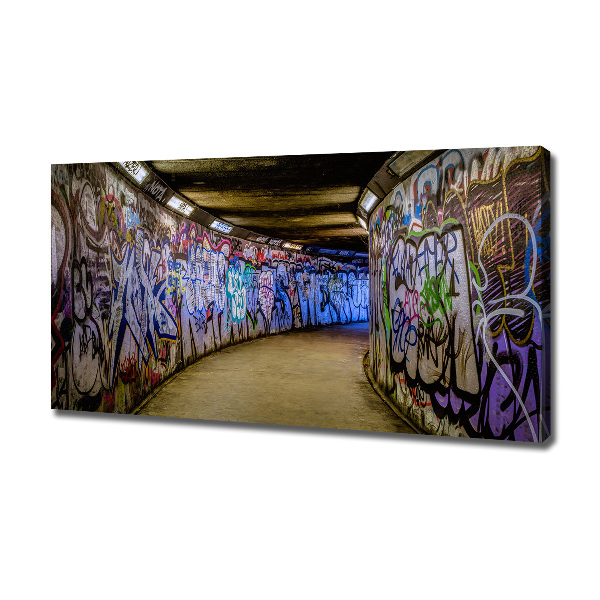 Quadro su tela Graffiti nella metropolitana