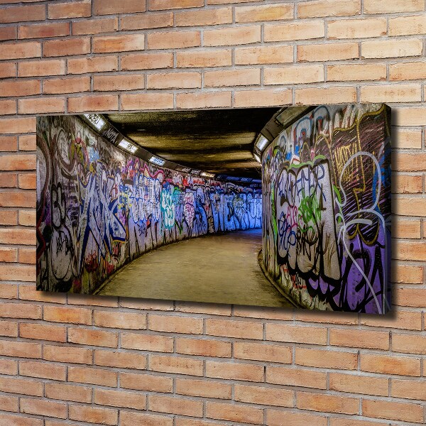 Quadro su tela Graffiti nella metropolitana