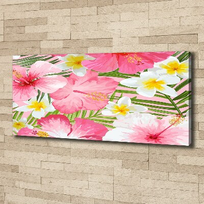 Quadro stampa su tela Fiori tropicali
