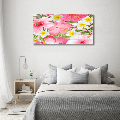 Quadro stampa su tela Fiori tropicali
