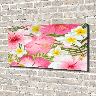 Quadro stampa su tela Fiori tropicali