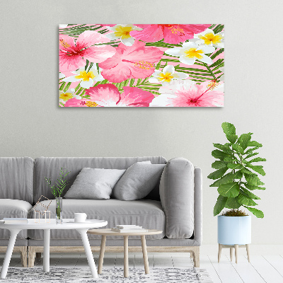 Quadro stampa su tela Fiori tropicali