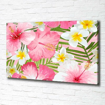 Quadro stampa su tela Fiori tropicali