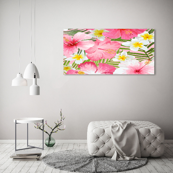 Quadro stampa su tela Fiori tropicali