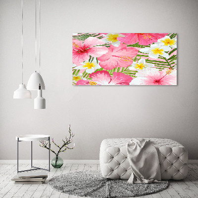 Quadro stampa su tela Fiori tropicali