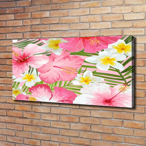 Quadro stampa su tela Fiori tropicali
