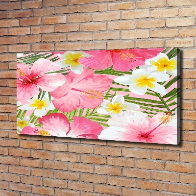 Quadro stampa su tela Fiori tropicali