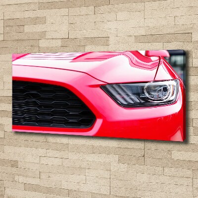 Quadro su tela Mustang rossa