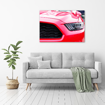 Quadro su tela Mustang rossa