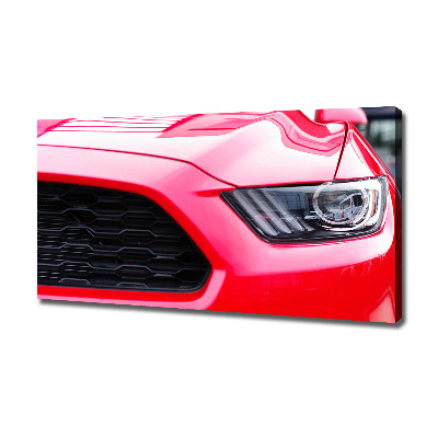 Quadro su tela Mustang rossa