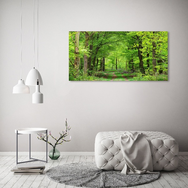 Quadro su tela Foresta primaverile