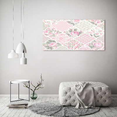 Foto quadro su tela Rose e ornamenti