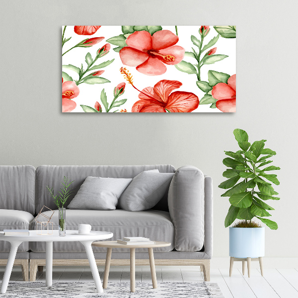 Quadro stampa su tela Fiori tropicali