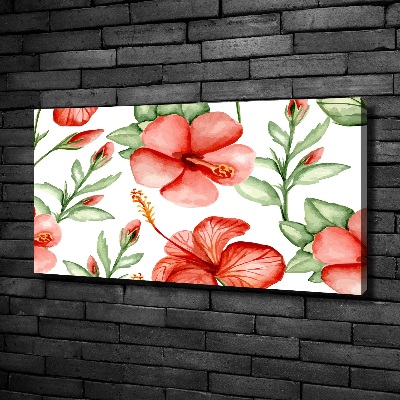 Quadro stampa su tela Fiori tropicali