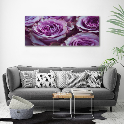 Foto quadro su tela Rose viola