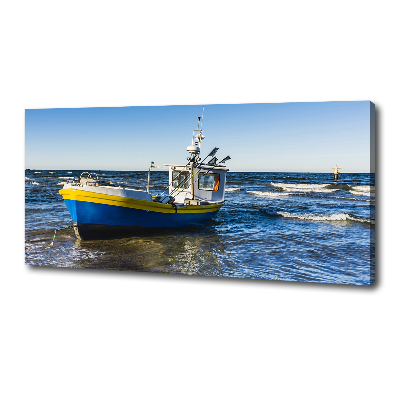 Foto quadro su tela Un cutter in mare