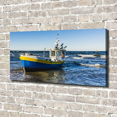 Foto quadro su tela Un cutter in mare