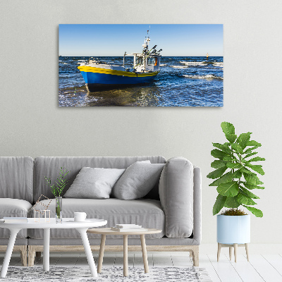 Foto quadro su tela Un cutter in mare